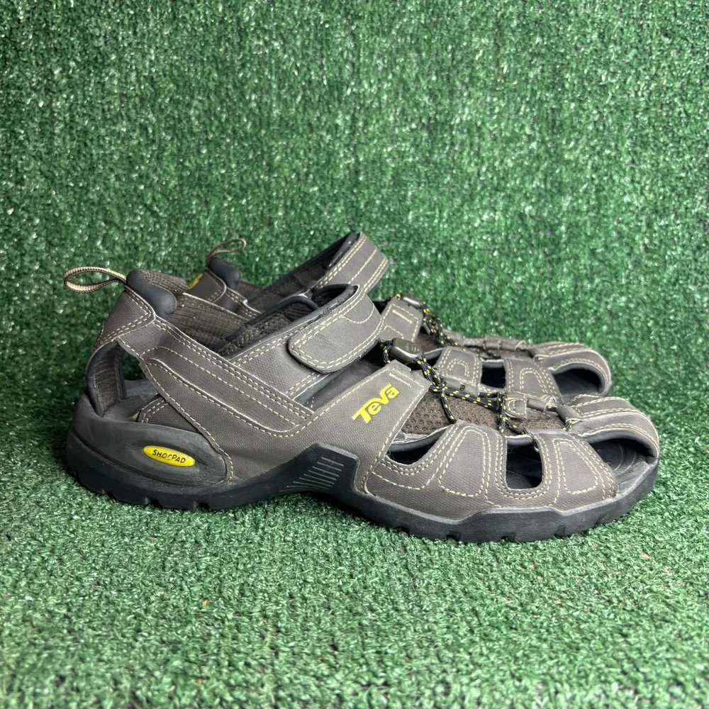 Teva Forebay Closed Toe Hiking Water ShocPad Sport Sandal Brown Mens Size 11